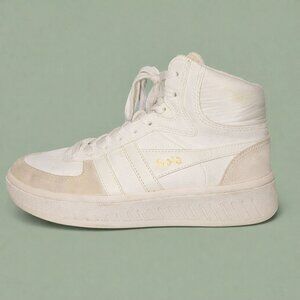 Gola Slam Trident Women's High Top Sneakers, White, Suede, Leather, EUC, 6.5